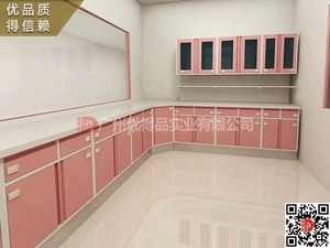 营口厂家直销医院治疗室配药台柜 医用吊柜 处置室感应脚踏式垃圾台柜定制出货