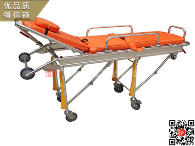 综合医院ABS推车担架床304不锈钢救援担架车厂家直供